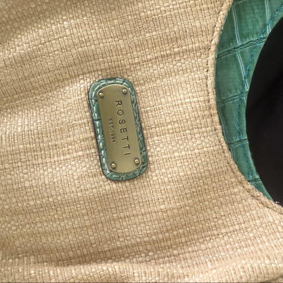 Rossetti tanned and green color shoulder bag. - Picture 4 of 4